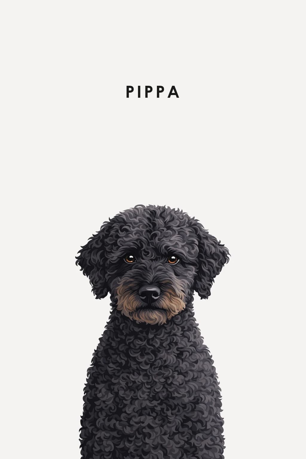 Modern pet portrait example