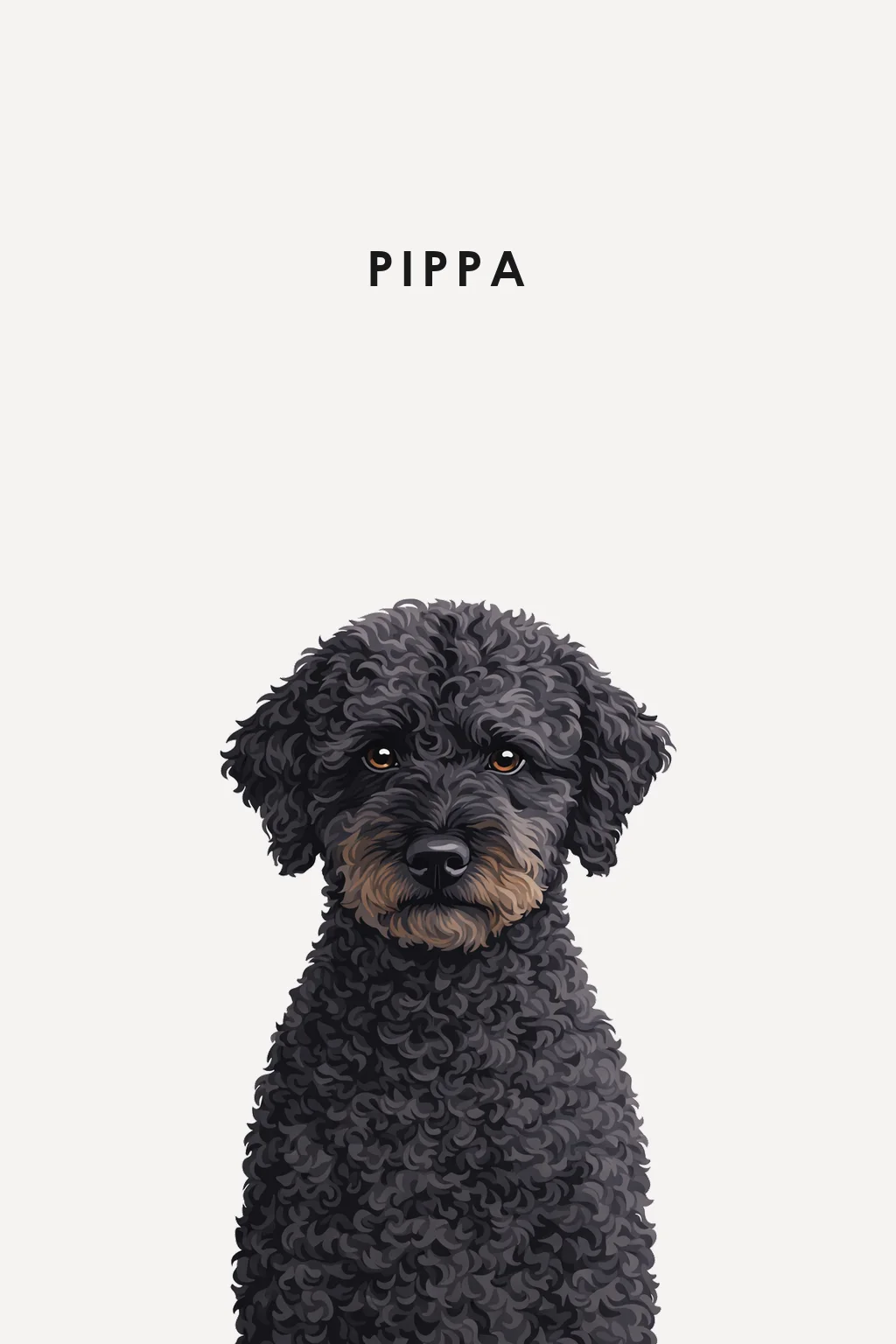 Dog portrait from photo example