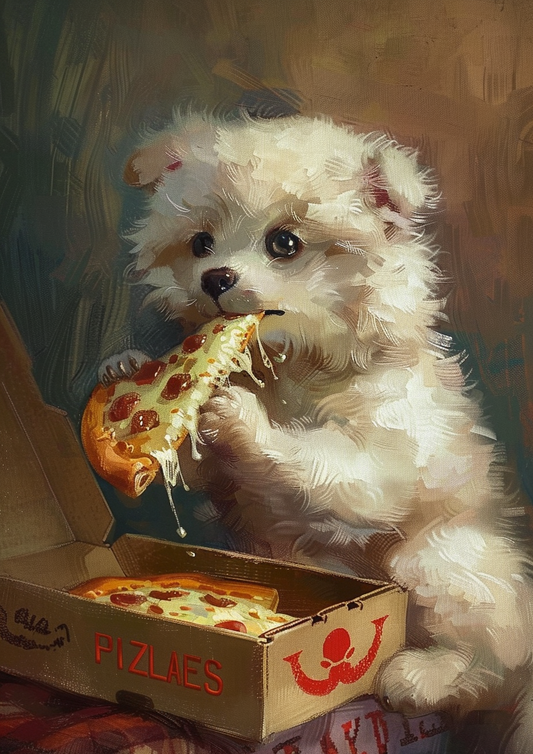 pizza-lover-theif-cute-pet-product-pet-portrait-canvas-customize