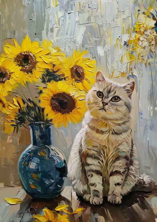 sunflower-Vincent-van-Gogh-painting-colorful-product-pet-portrait-canvas-customize